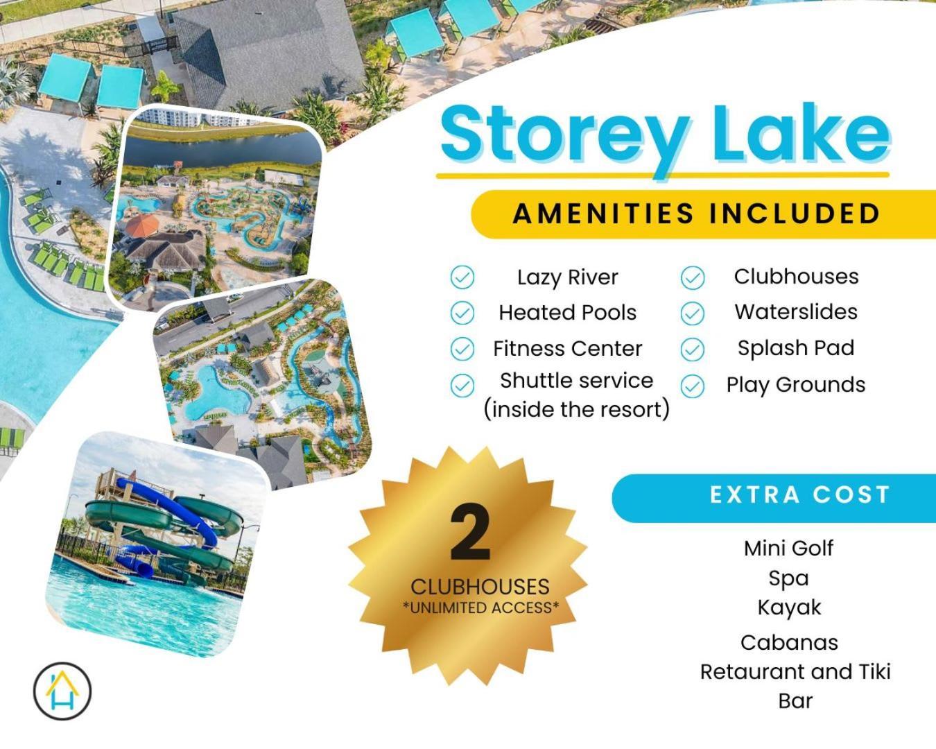 Gorgeous 2Br Lakeview Condo With Waterpark Kissimmee Dış mekan fotoğraf